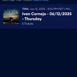 GA Pit Ticket To Iván Cornejo 