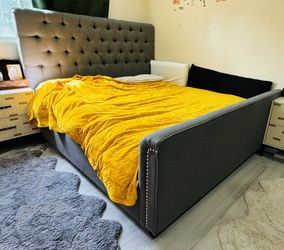 Gray King Bed