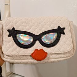 Charming Charlie Quilted Face Cross Body Bag