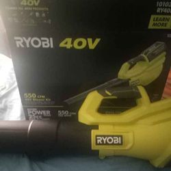 Ryobi 40V Leaf Blower New In The Box (Tool Only) #RY40LB01K