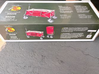 Bass Pro Shops Quad-Fold Red Wagon