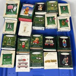 Lot of 83 Hallmark Keepsake Mini Ornaments – RARE Disney, Tractors, Trains & More!