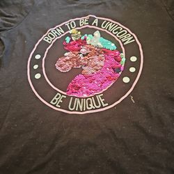 Girls unicorn Shirt Size 10/12