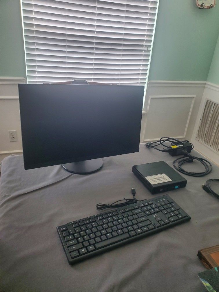 Desktop Computer And Monitor