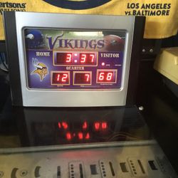 Vikings Football Clock