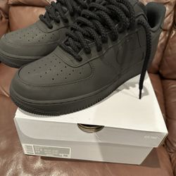 Nike Custom Matte Black AF1 Men’s Sz 11.5