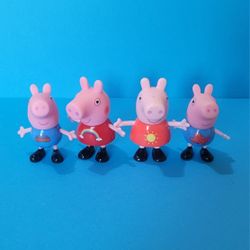Peppa Pig Toys: Peppa Pig figure, from the Peppa's Fun Friends LOT OF 4.