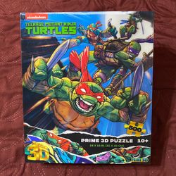 Prime 3D Teenage Mutant Ninja Turtles Lenticular Puzzle (24 in x 18) New SEALED