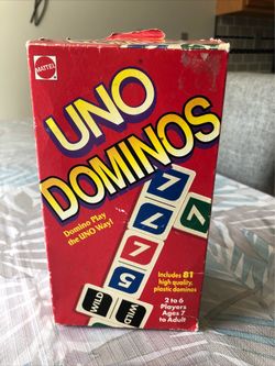 Uno Dominoes Game - Mattel 1995, Piece Sealed, Complete