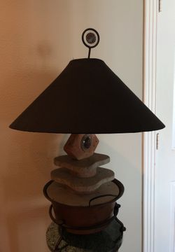 Lamp with little fountain