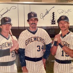 Milwaukee Brewers Hall Of Fame Trio-Simmons-Fingers-Yount