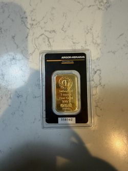 1 oz Gold Bar - Argor-Heraeus (in assay)