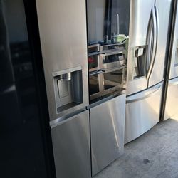 LG INSTAVIEW STAINLESS STEEL SIDE BY SIDE REFRIGERATOR small dents / CRAFT ICE