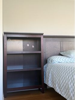Solid wood bookcase