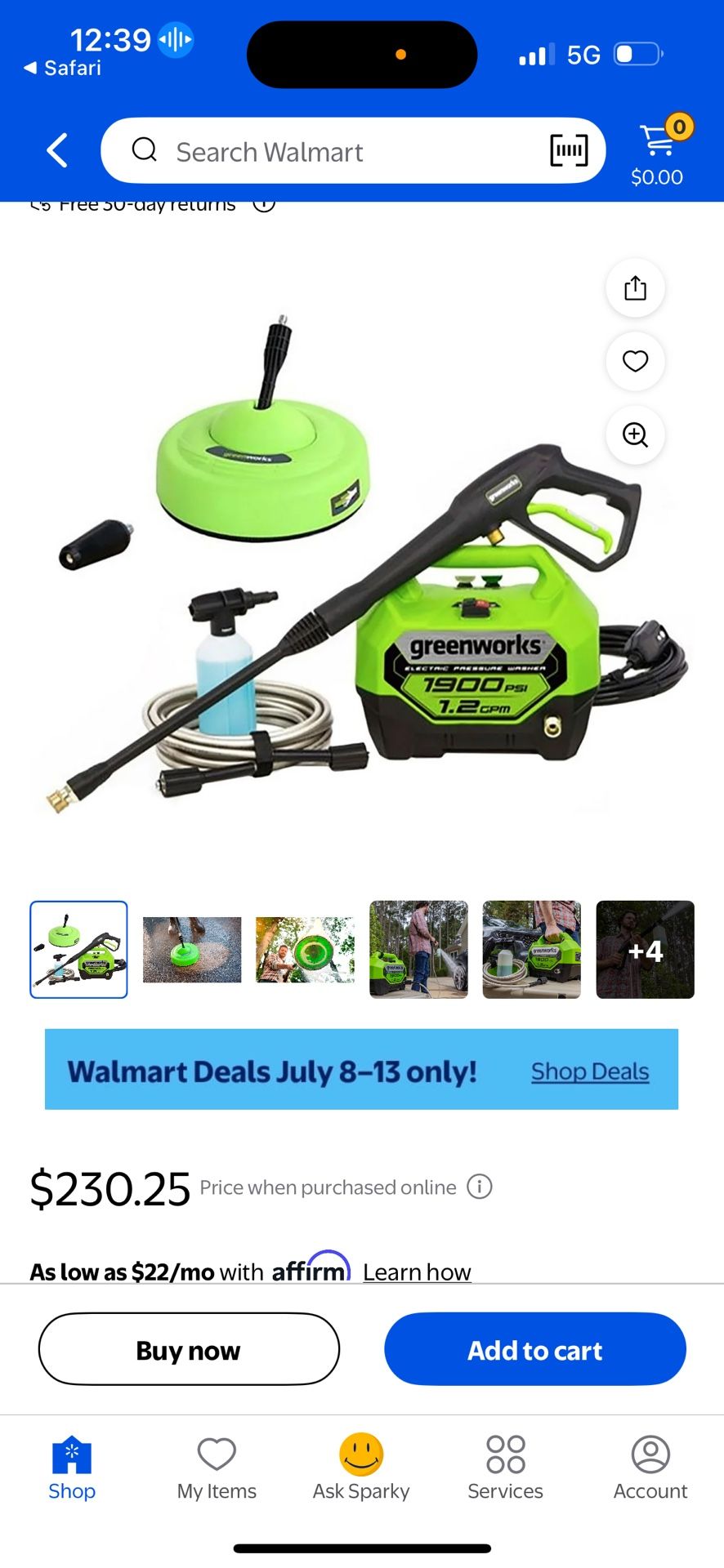 Portable Electric Pressure Washer