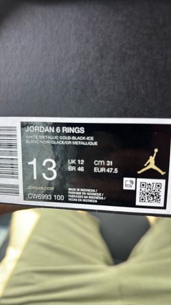 Jordan 6rings size 13 men’s