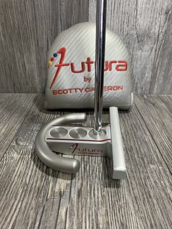 Rare TITLEIST SCOTTY CAMERON FUTURA 48" Golf LONG PUTTER Broomstick Style W/ Headcover