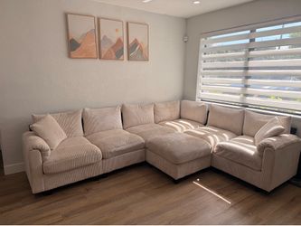 Sofa with ottoman