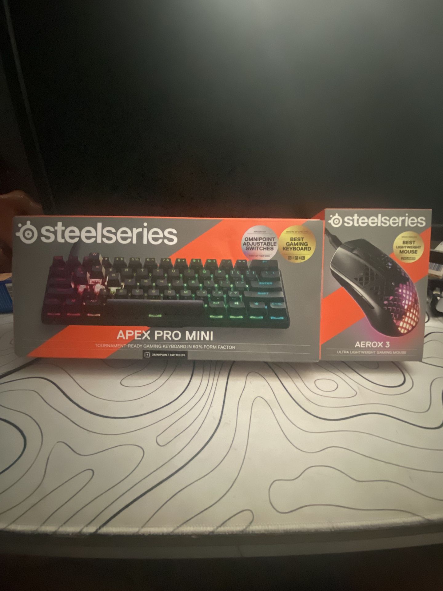 Selling Steel series Apex Pro Mini And Steel series Aerox 3 For 200 Total