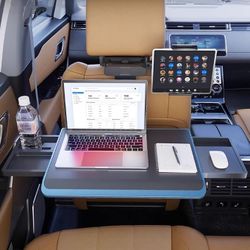 Portable Rear Headrest Tray Table, For Eating, Computer, Drinks, Tablet 