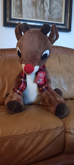 Rudolph the Red Nose Reindeer 2FT HUGE Plush Toy Doll NWT