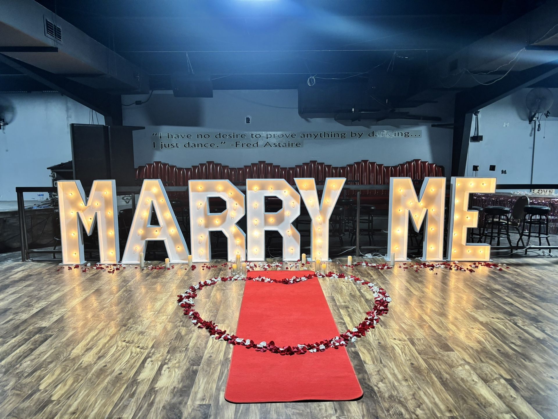 Marquee Letters & Throne Chairs