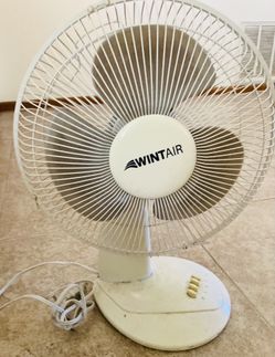 Set of Two Electric Fans- One Floor & One Table Top
