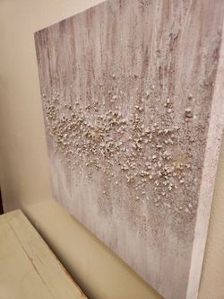 Champagne Shimmer Rock Ombre Painting