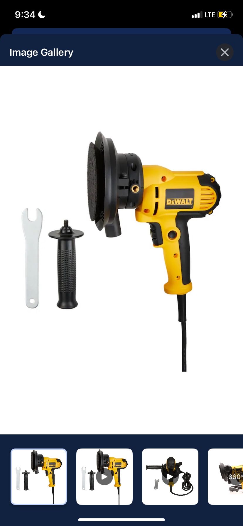 DEWALT Variable Speed Disc Sander.-Half Price