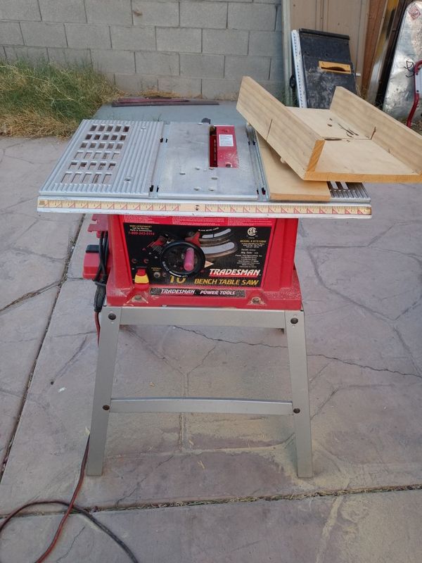 TRADESMAN 10"TABLE SAW AND BASE for Sale in Las Vegas, NV OfferUp