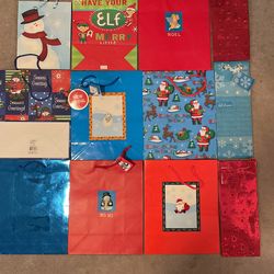 Christmas Gift Bags Bottle Bags 