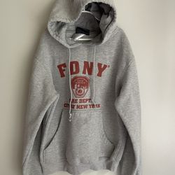 Youth Kids NY Fire Dept FDNY Hoodie Sweatshirts Boys Large New York 