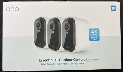 Arlo - Essential XL 3-Camera Outdoor Wireless 2K