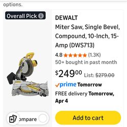 Dewalt chop saw
