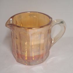 Vintage Marigold Carnival Glass Creamer 
