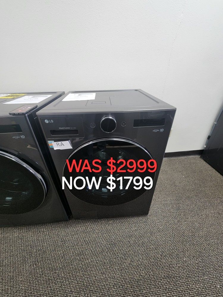 Ventless Washer/Dryer Combo LG All In One 5.0 Cu. Ft. Mega Capacity Eith Inverter