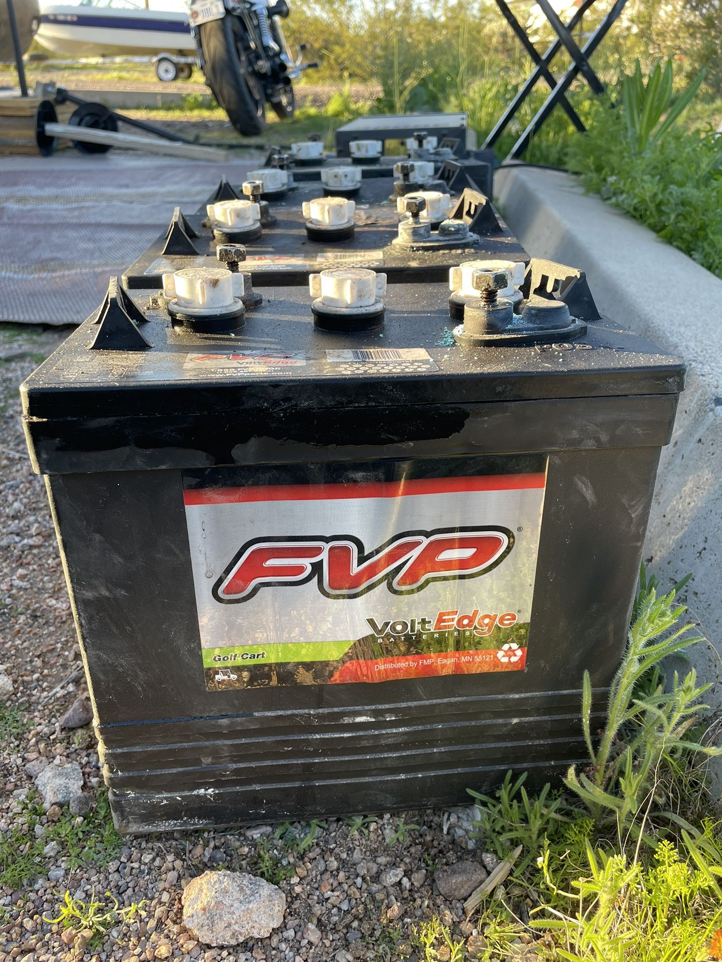 (4) FVP Volt Edge Golf Cart Or RV Batteries
