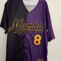 kobe bryant mamba baseball jersey medium size 