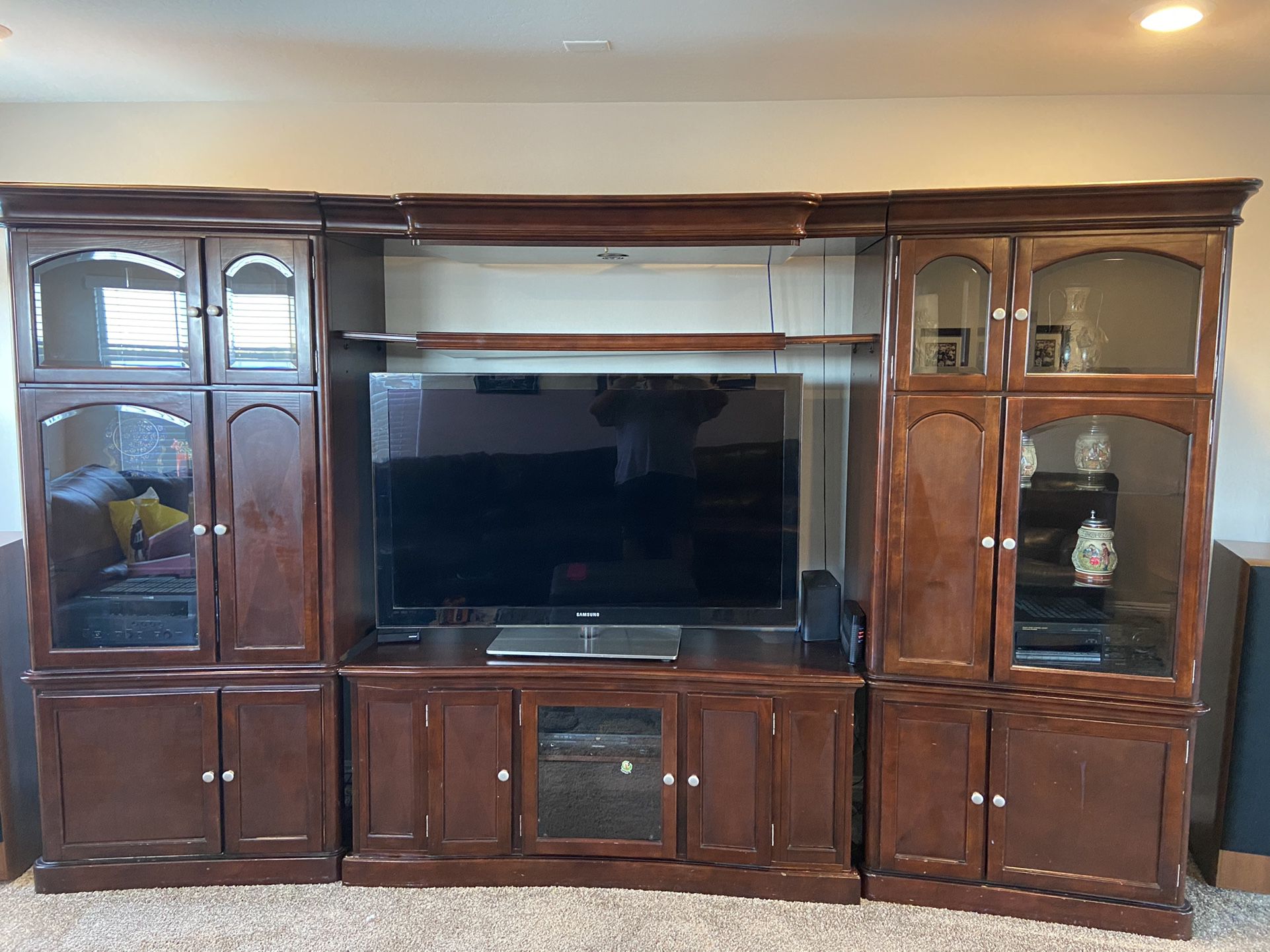 Large Entertainment Center - Priced To Sell!!
