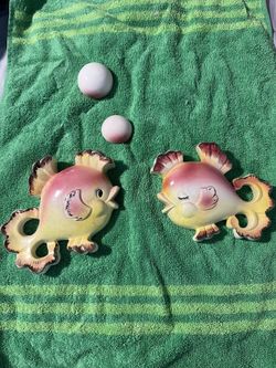 Antique Bradley Fish Wall Hangings