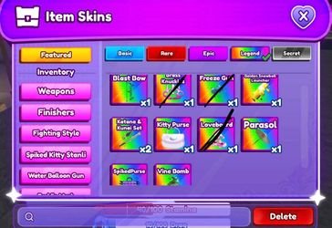 Roblox baddie weapons for Robux