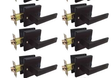 Black Square Stainless steel handle keyless for bathroom