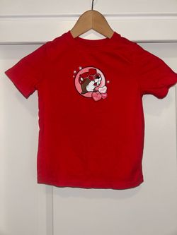 Kids Red Buc-ee’s Valentine's Day T-Shirt