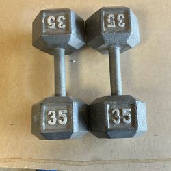 35 Lb Dumbbells