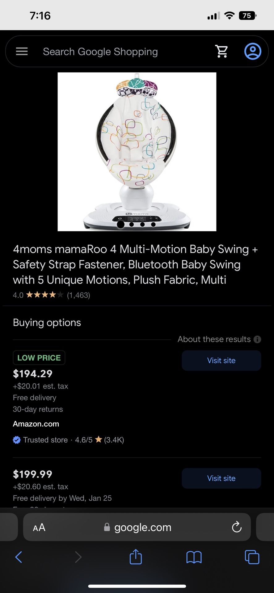 Mamaroo Swing