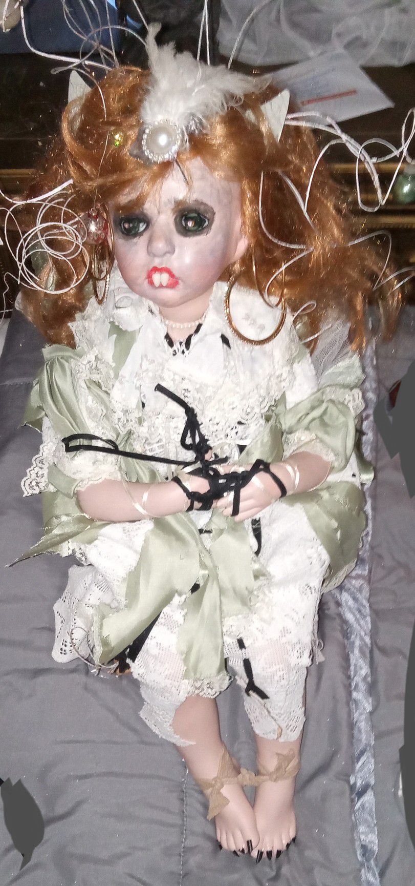 Gypsy Vampire Fairy Porcelain Doll