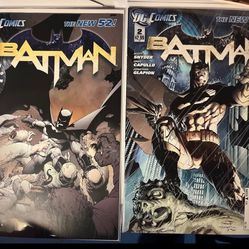 Batman #1 & #2 Jim Lee Variant -  (2011) New 52