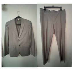 BURBERRY  WOOL TWO PIECE SUIT LARGE MADE IN ITALY
