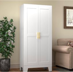Metal pantry cabinet new white kitchen pantry
