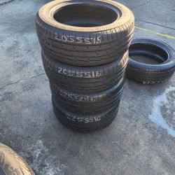 Set Of Firestone 205/55/16 And Two 225/50/16